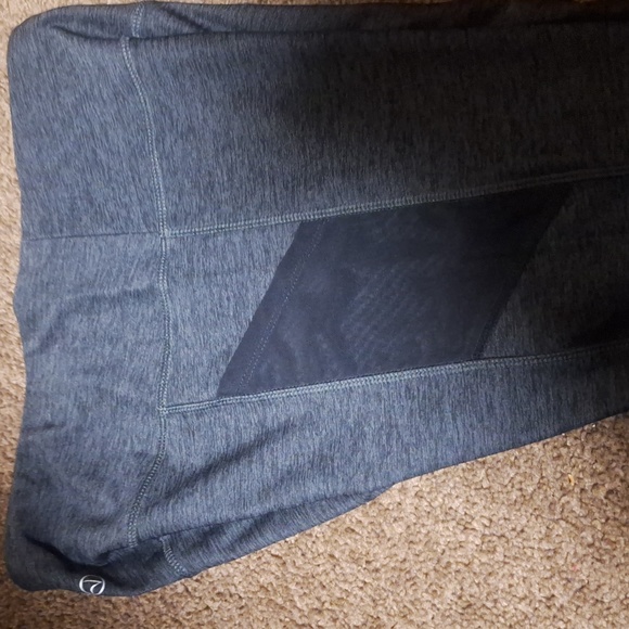 Vogo large black leggings with 2 see thru black side pockets - Picture 2 of 4